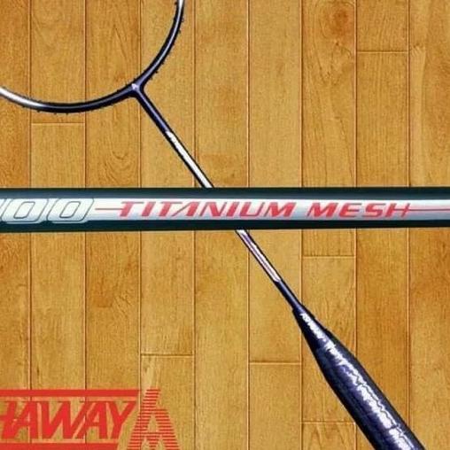◊ Raket Badminton Ashaway Ti 100 TITANIUM MESH FREE GRIP ❃