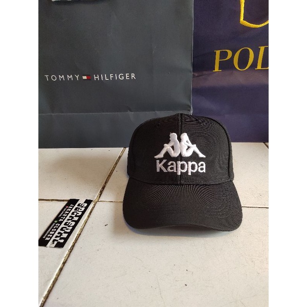 Topi Caps Baseball Kappa Hitam Original Termurah