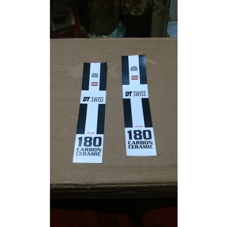 Sticker-Stiker-Decal-Tempelan-Logo-Label Hub Freehub Free Hub DT Swiss Putih Sepeda Balap Road Bike 