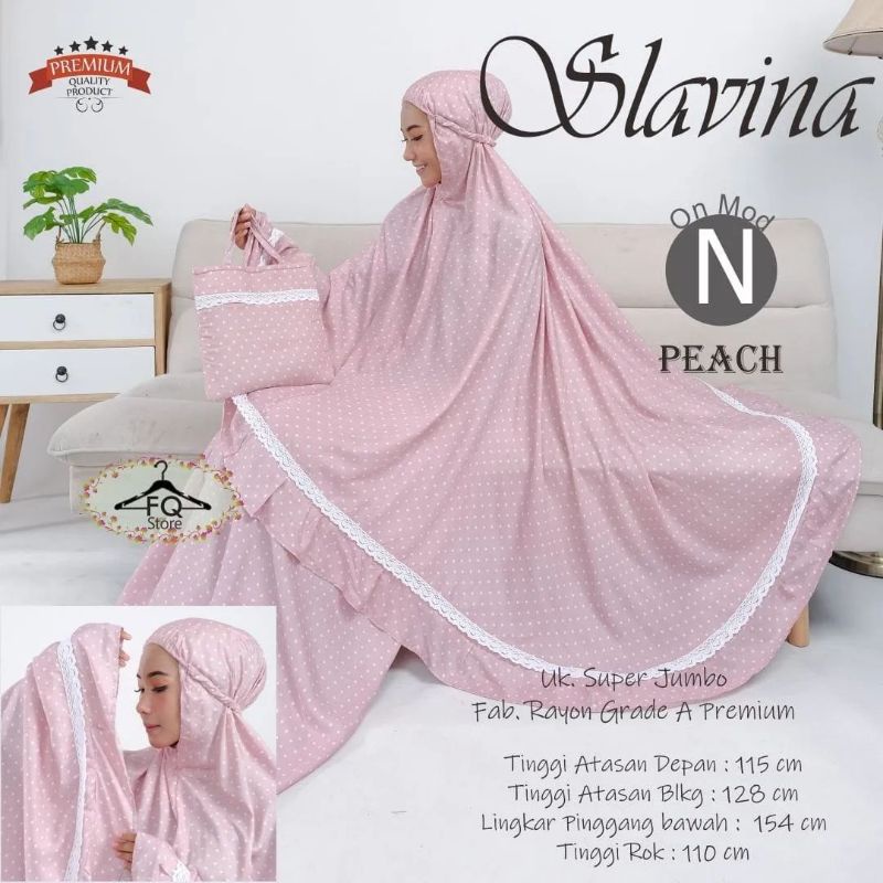 mukena jumbo murah // mukena bahan rayon murah // mukena motif polka bahan rayon // mukena bahan ray