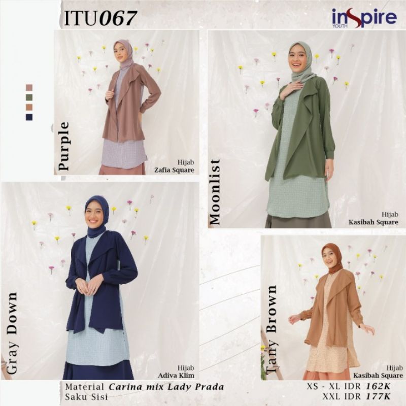 INSPIRE TUNIK ITU 067 DAN ITU 064 ATASAN MUSLIM WANITA BUSUY