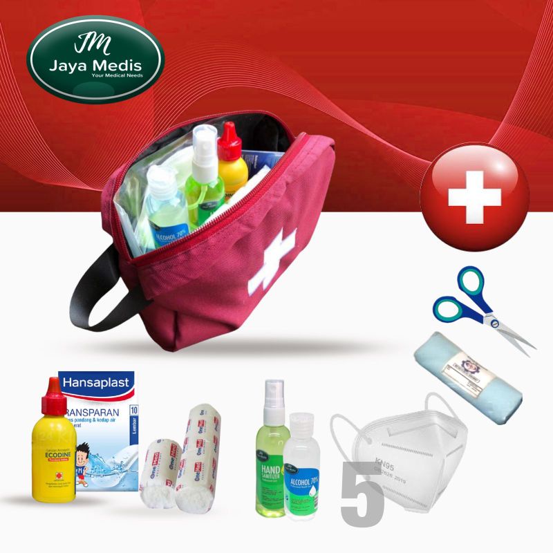 Paket First Aid Kit Traveling Premium ( Logo Bordir )