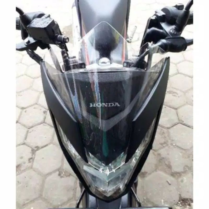 Visor Honda Sonic 150R Model Jenong Smoke Hitam Bening