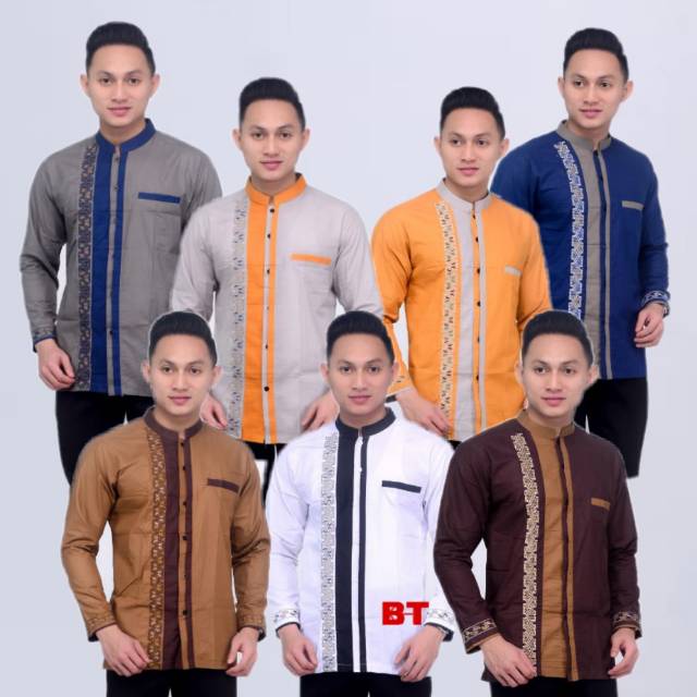 Baju Koko Pria Gus Azmi Syubbanul Muslimin Kombinasi Hadroh Azzahir Hilw HO587 PRIA KOKO BAJU TRENDY