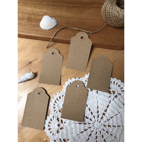 

HANDTAG COKLAT POLOS