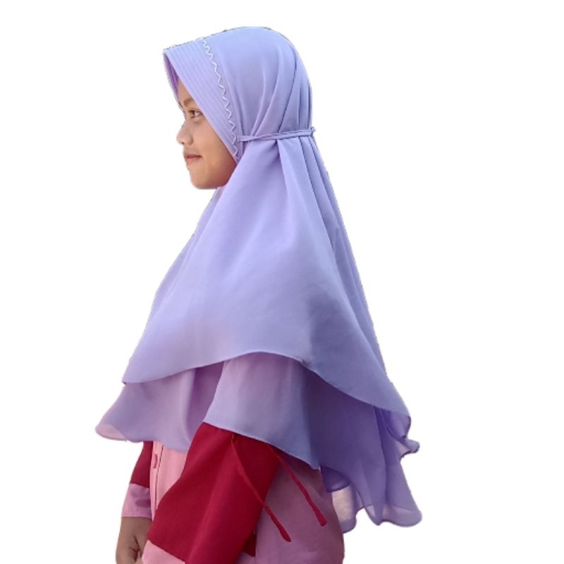 khimar ceruty babydoll dua layer grosir