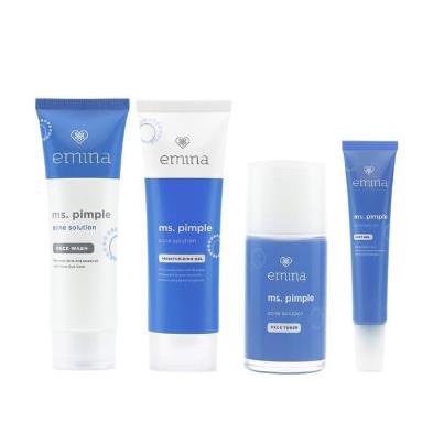 ^ KYRA ^ Emina Ms Pimple Series Face Wash Moisture Toner Spot Gel