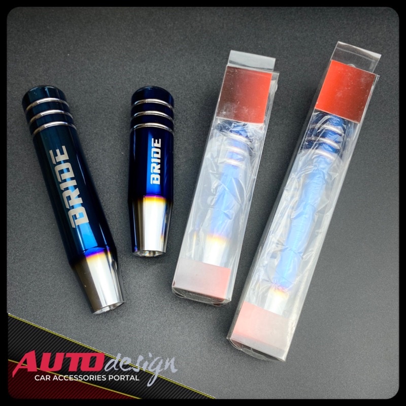 BRIDE Gear Shift Knob Mobil  Burn Tip Blue Alumunium 19cm 13cm dan 18cm Best Quality