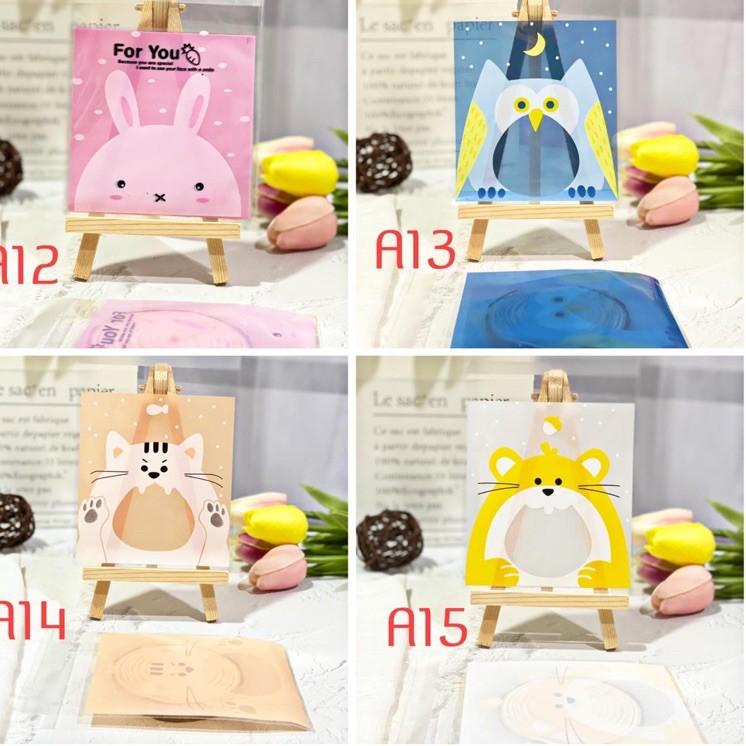 

(aebl -944) 100PCS Packing cookies lucu 10x10 kemasan kue lucu unik goddie bag plastik cookies 548EAAT