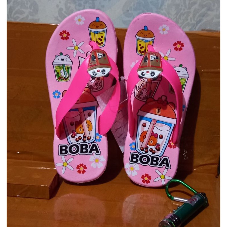 Sandal anak perempuan karakter boba