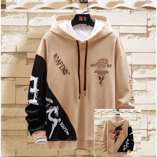 SWEATER HOODIE COWOK HODIE PRIA MOTIF ROAFEND FASHION PREMIUM