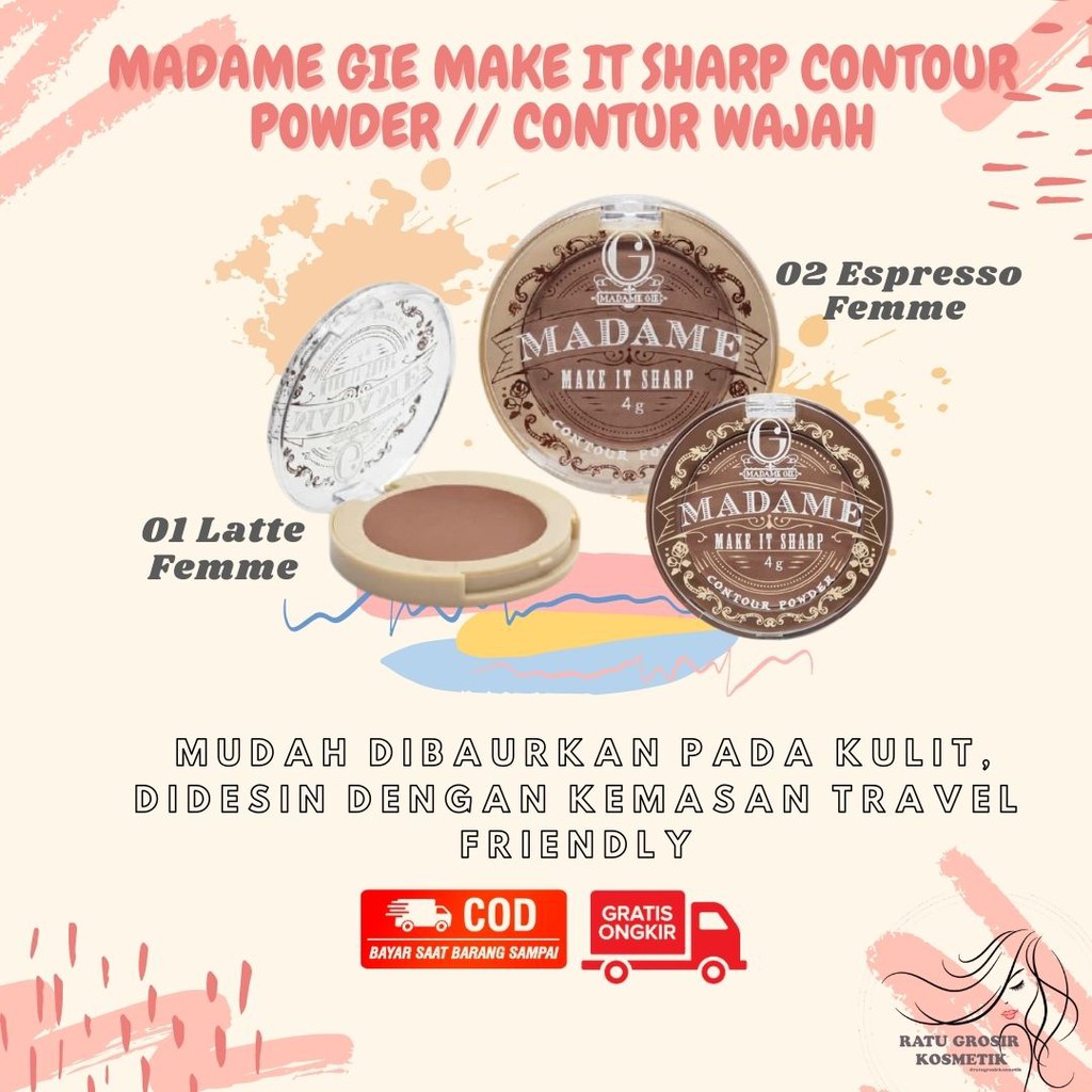 MADAME GIE kosmetik wajah SHADING CONTOUR contour wajah SHADING HIDUNG AA A123