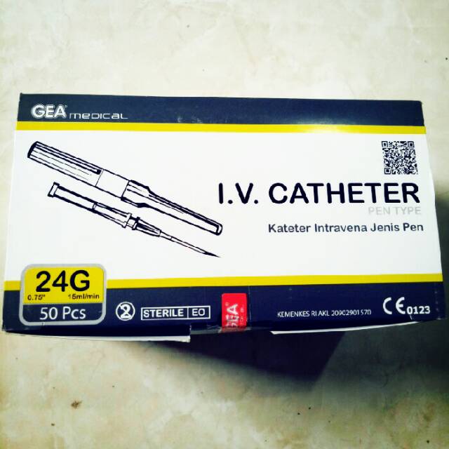 TERLARIS IV CATHETER GEA 24G / ABOCAT GEA ABHOCAT 24 G MURAH