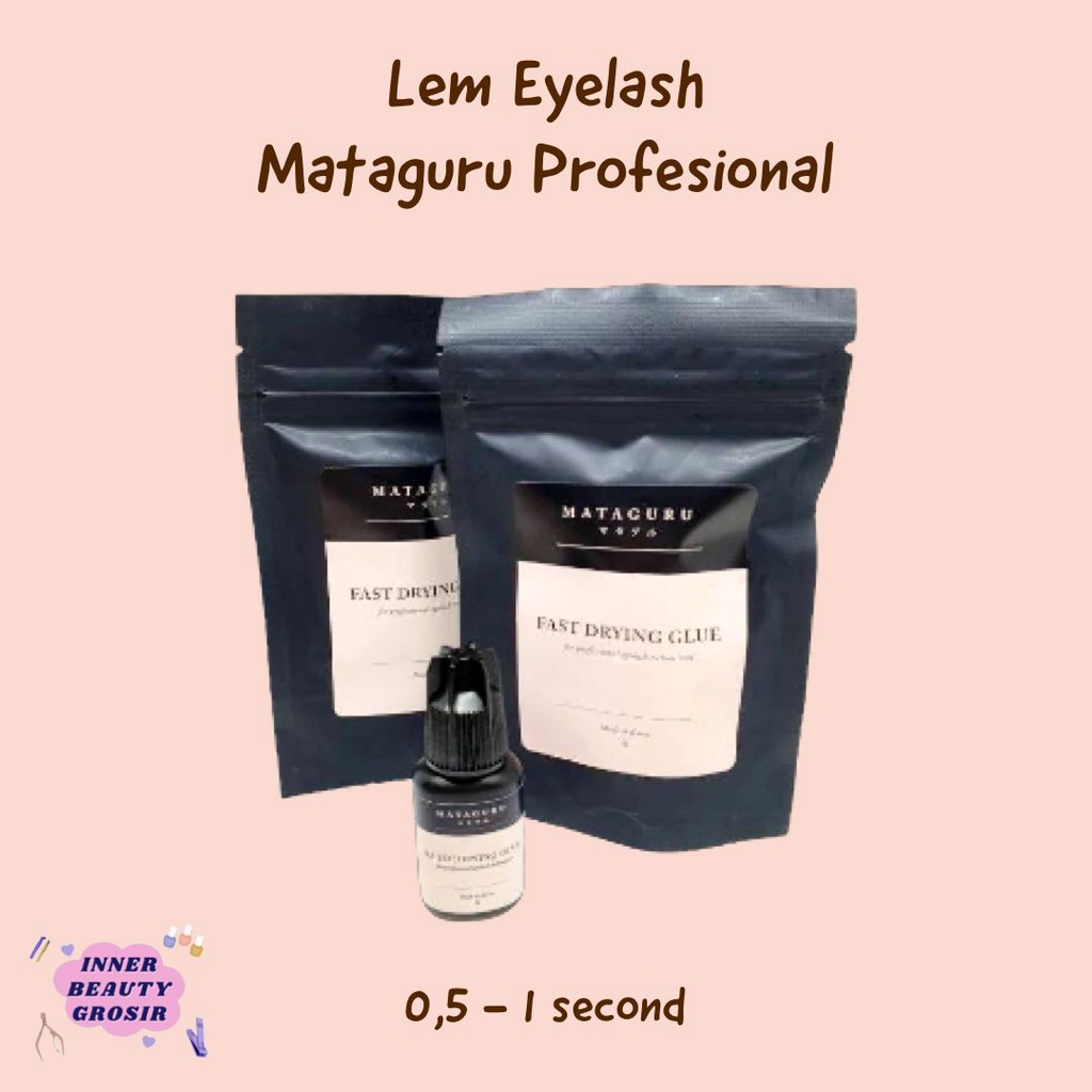 Glue eyelash extension mataguru profesional 0,5-1detik kering