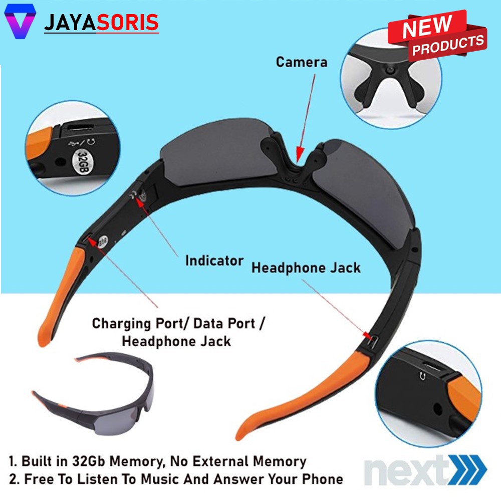 KAMERA PENGINTAI MINI TANPA KABEL KACAMATA SPY CAM CAMERA CCTV KECIL TERSEMBUNYI HIDDEN CAM SPYCAM PENGINTIP MATA MATA MURAH FULL HD JS45