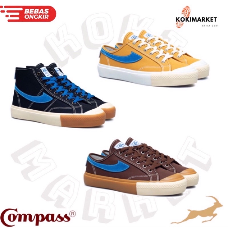 [ORIGINAL]SEPATU COMPASS GAZELLE XPRESI LOW FARHAN | LOW YOGA | HI SYAFRUDIN