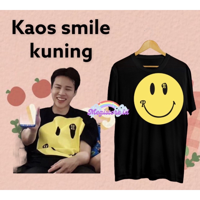 KAOS JIMIN SMILE KUNING BESAR (WAKTU LIVE)