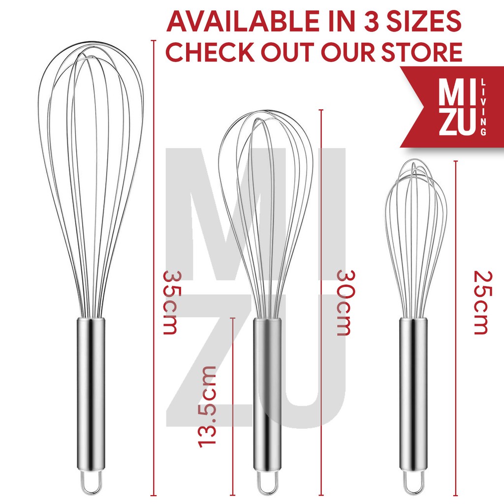 ORENDA 14inch 35cm Baloon Egg Beater Whisk Kocokan Telur Adonan Stainless Steel 201