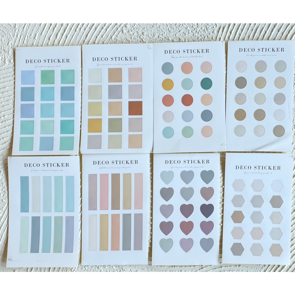 Morandi Diverse Style Diary Deco Sticker - Sticker Dekorasi Buku Diary