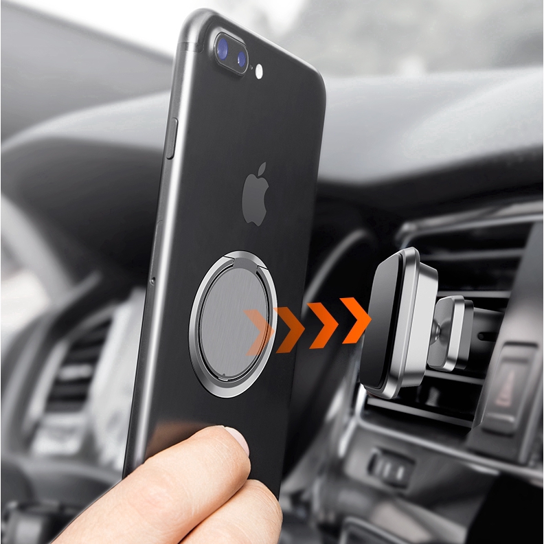 Ultra Thin Magnetic Phone Holder Mount Finger Ring Stand For Universal Android Cell Phone