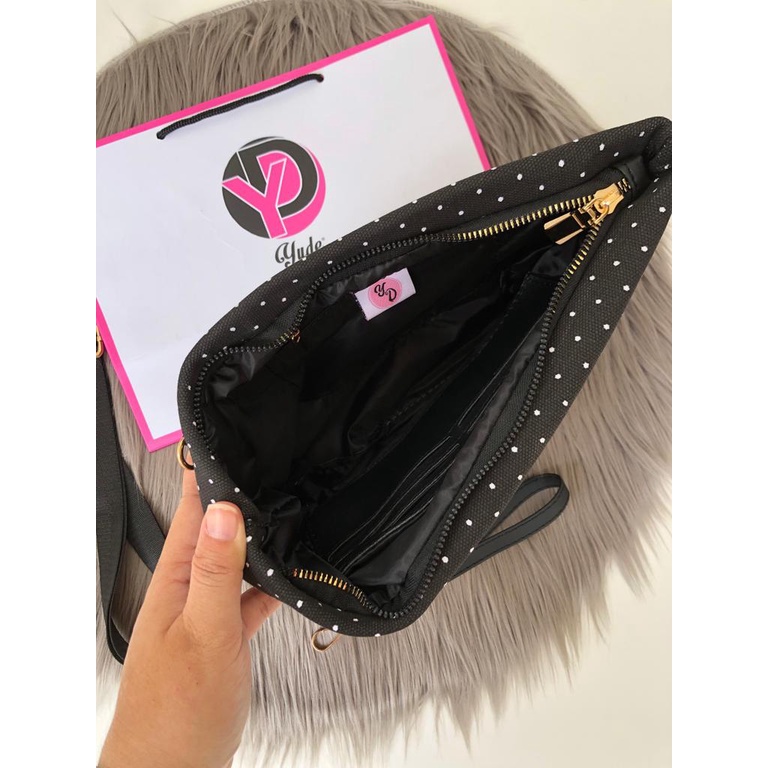 YUDE!!! CLUTCH WANITA BAHAN KANVAS FREE PAPER BAG UK 29x19cm / HANDBAG KONDANGAN IMPORT PREMIUM KEKINIAN