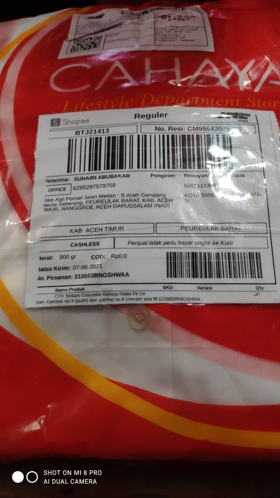 Chy Bintaro Crocodile Kemeja Relax Fit Ori