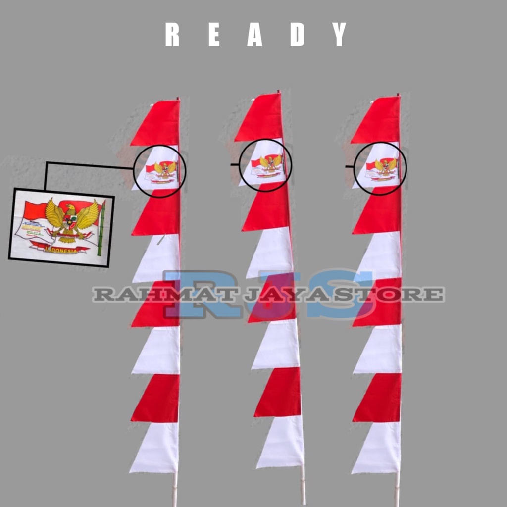 umbul umbul merah putih garuda 1kodi
