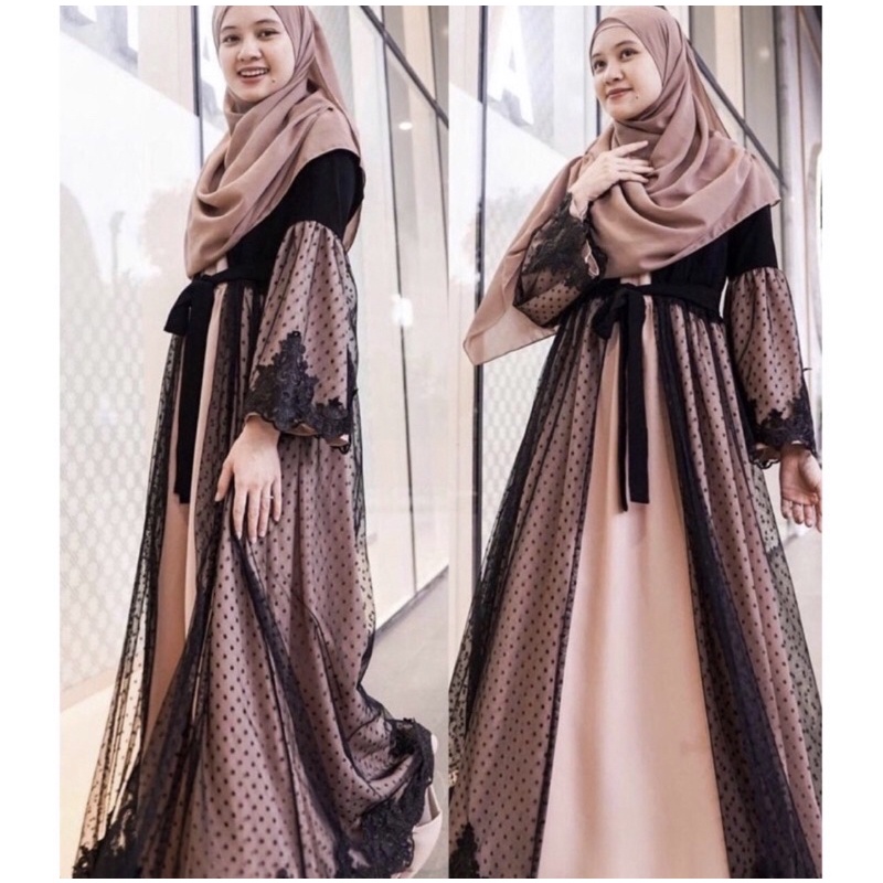 SYAKIRA ABAYA LACE PREMIUM by 4season
