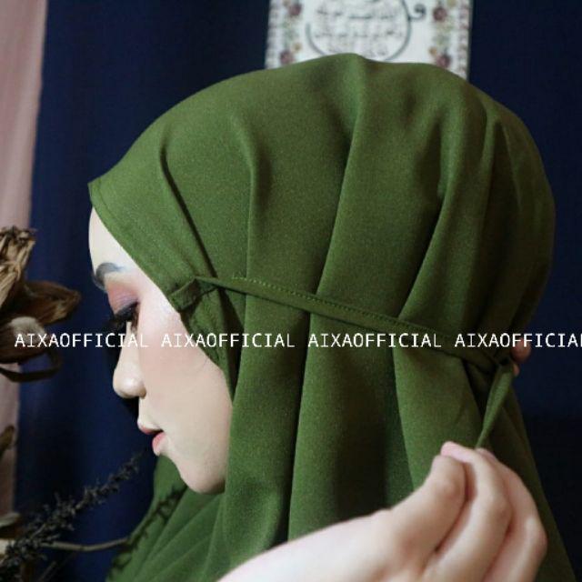 BERGO MARYAM / BERGO MARYAM DIAMON/ BERGO INSTAN/ HIJAB BERGO-hijau army