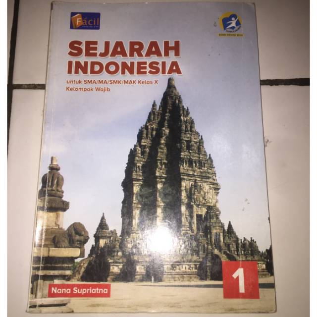 Buku Sejarah Indonesia kelas 10 SMA/SMK/MA penerbit facil grafindo