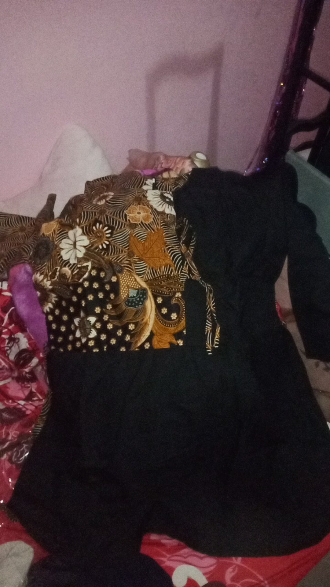 Ori Atasan Blus Batik Wanita Modern Halus Dolby Kombinasi Brokat Polos