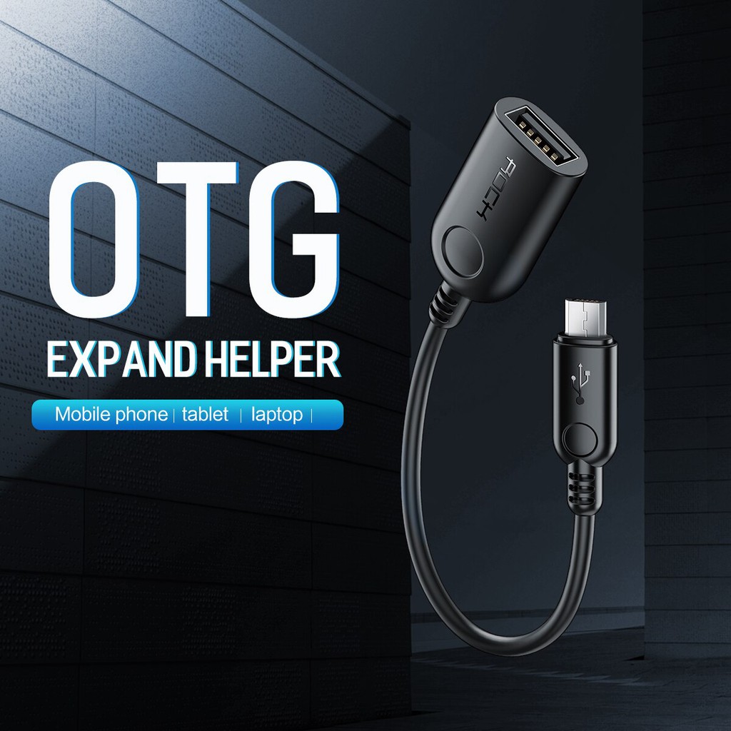 ROCK Micro USB to USB A 2.0 Cable Adapter Kabel OTG Expand Helper