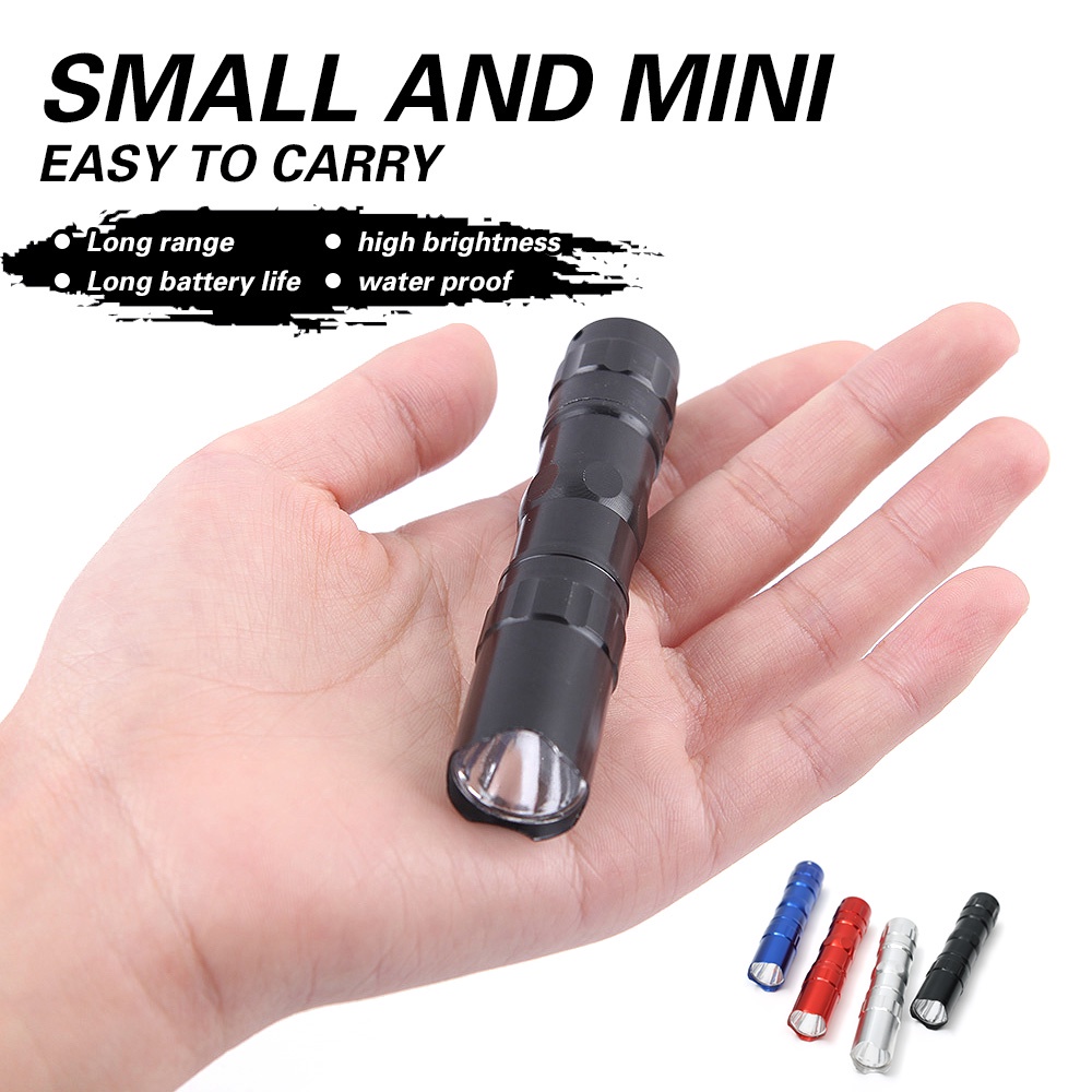 High Quality Emergency Handheld Mini Flashlights / Water Resistant Extremely Bright LED Flash Light For Household and Outdoor Use