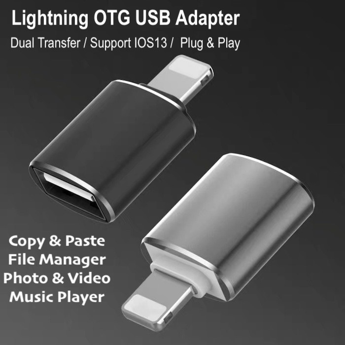 Aluminium Lightning OTG USB 3.0 Adapter Converter Camera Memory Card