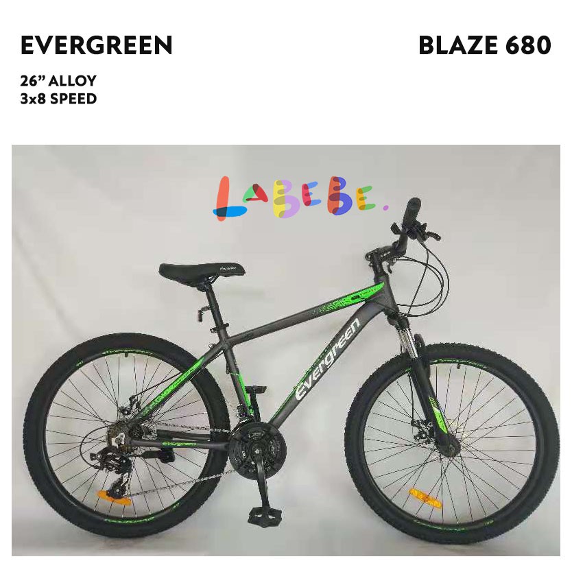 Sepeda MTB 26" inch EVERGREEN Blaze 680