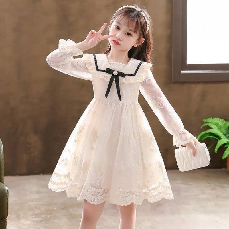 DR81-Dress Pesta Anak Perempuan Premium Lace Floral