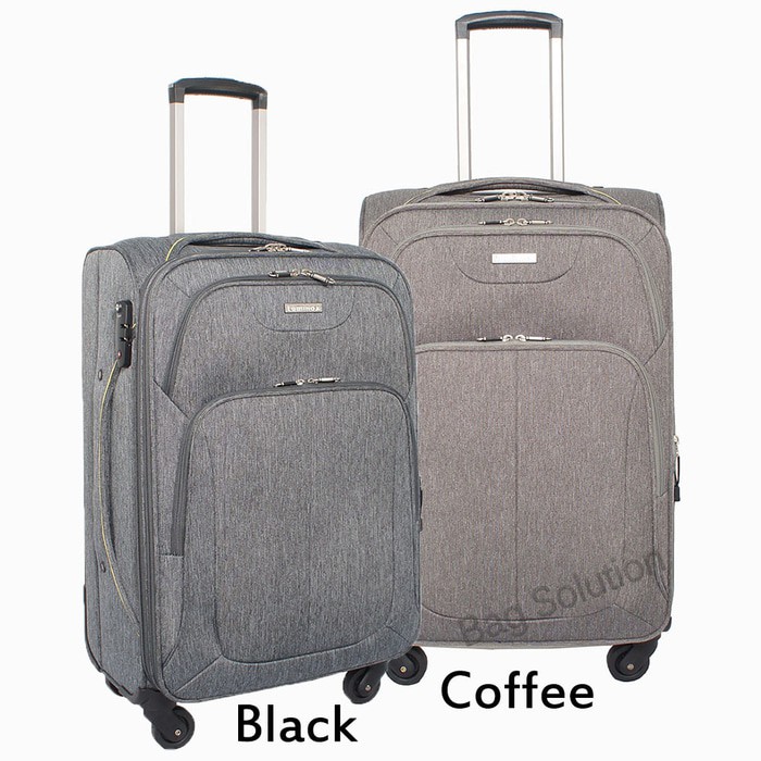Luminox Tas Koper Softcase 4 Roda Resleting Anti Tusuk 3875-24 Inch