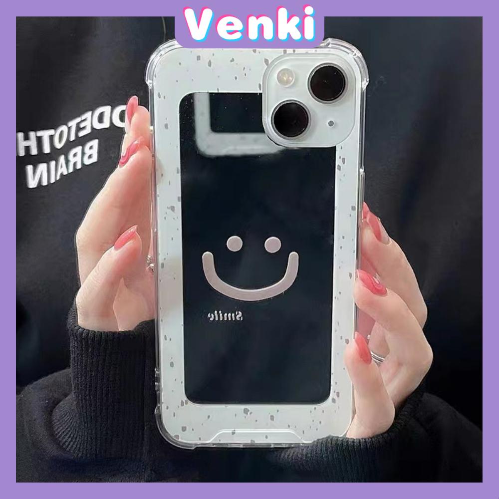 iPhone Case Luxury Acrylic Mirror Airbag Shockproof Protection Camera Smiley Cute Simple Compatible For iPhone 11 Pro Max 13 Pro Max 12 Pro Max 7Plus XS Max