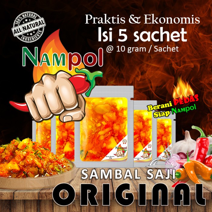 

SAMBAL NAMPOL ORIGINAL (5 sachet)