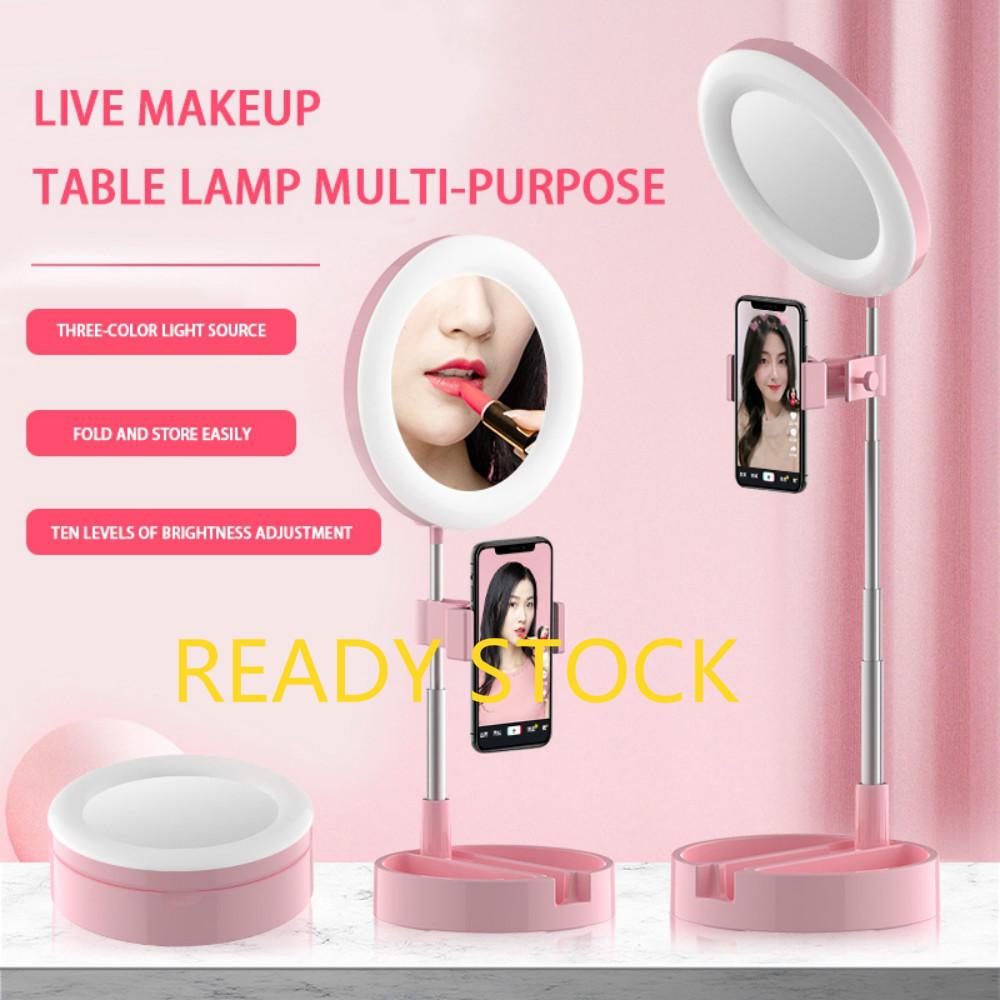 Ring Light LED + Holder Hp Cermin Rias LED + Holder HP Cermin Selfie LED