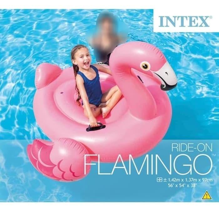 Pelampung Intex Flamingo Ride On Pelampung Renang - Ban Renang Bebek Flamingo