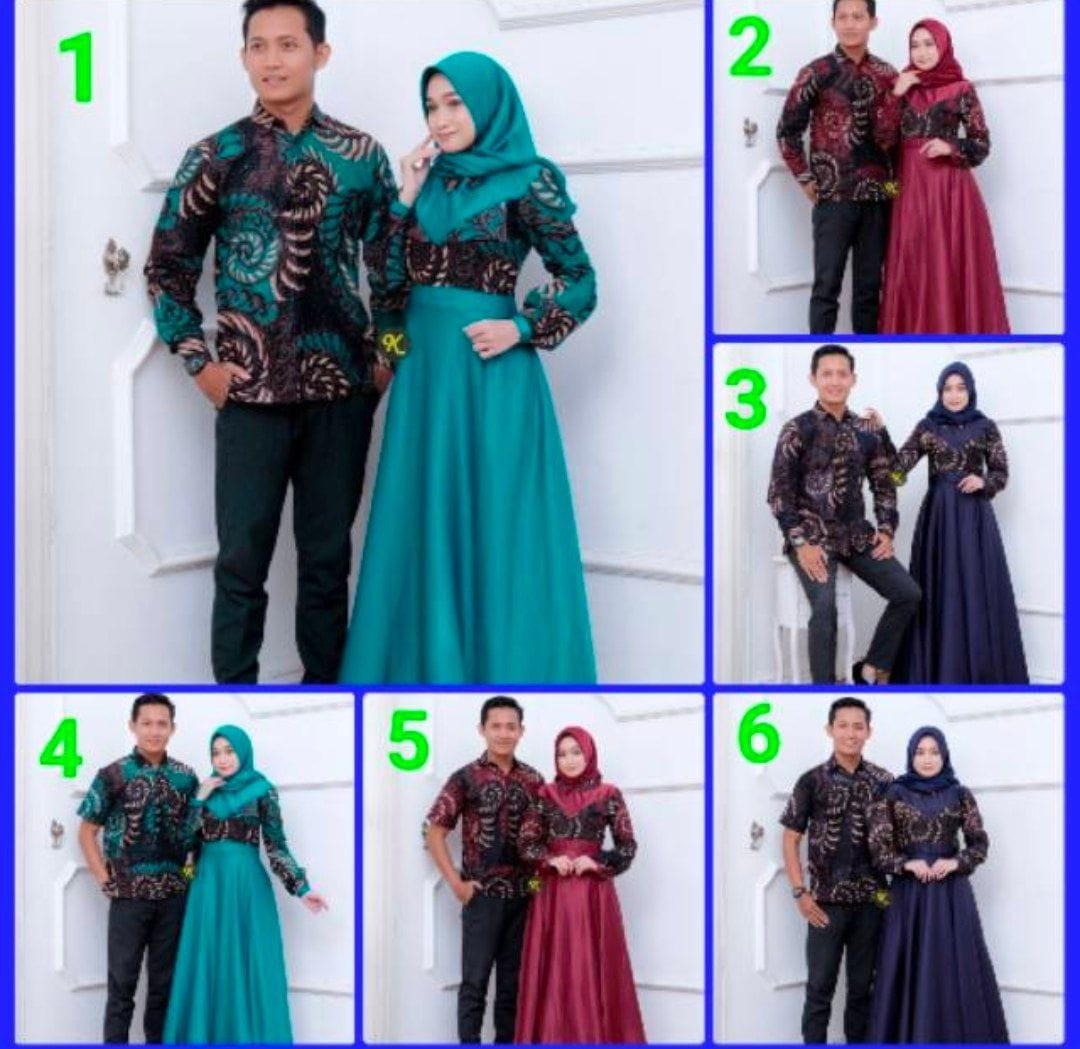 Couple Batik Keluarga Gamis Lonceng Model Jazz Gamis Jazzy Couple Gamis Batik Grosir Batik Murah