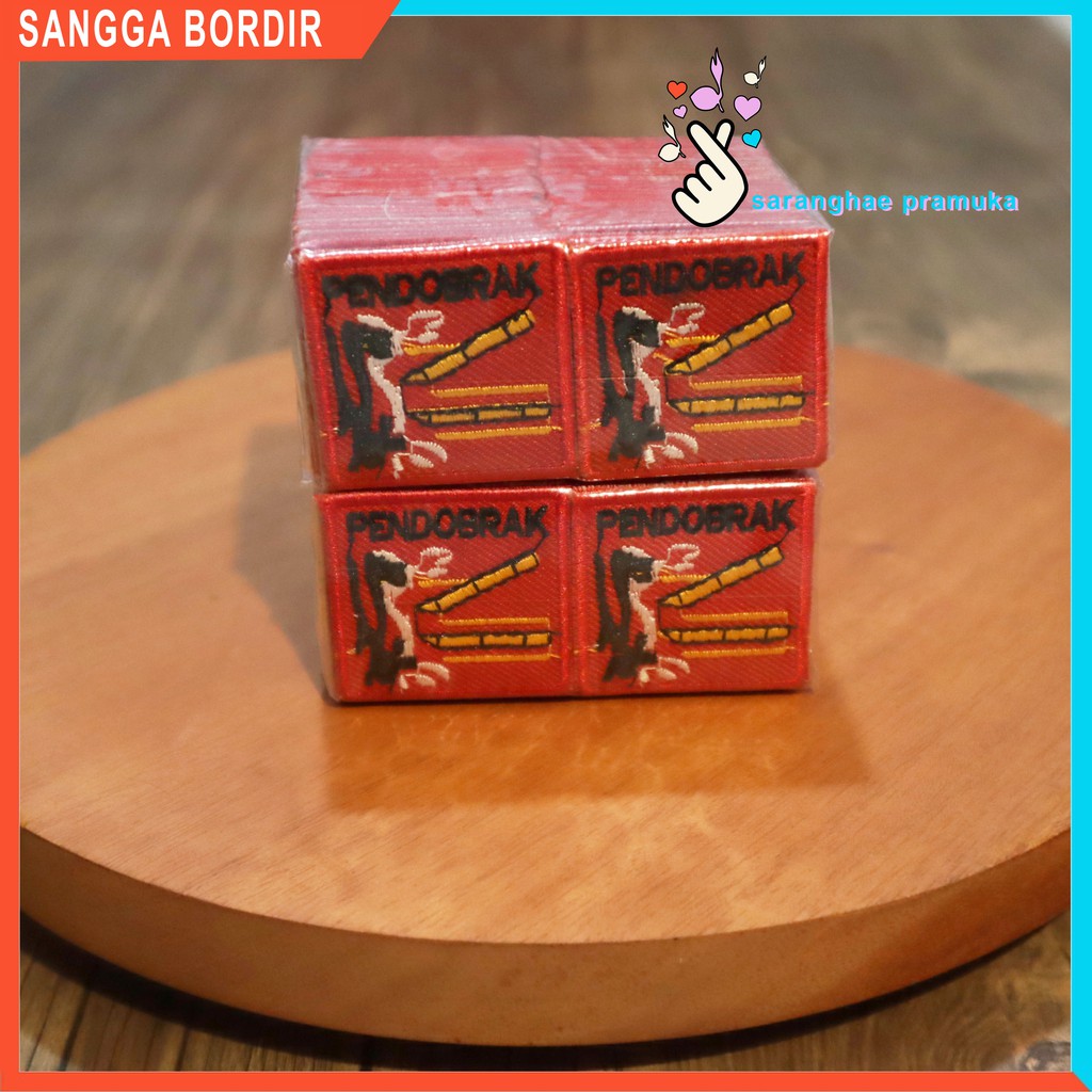 Bedge Sangga pramuka Bet Logo Sangga Bordir Penegas Pendobrak Perintis Pencoba Pelaksana