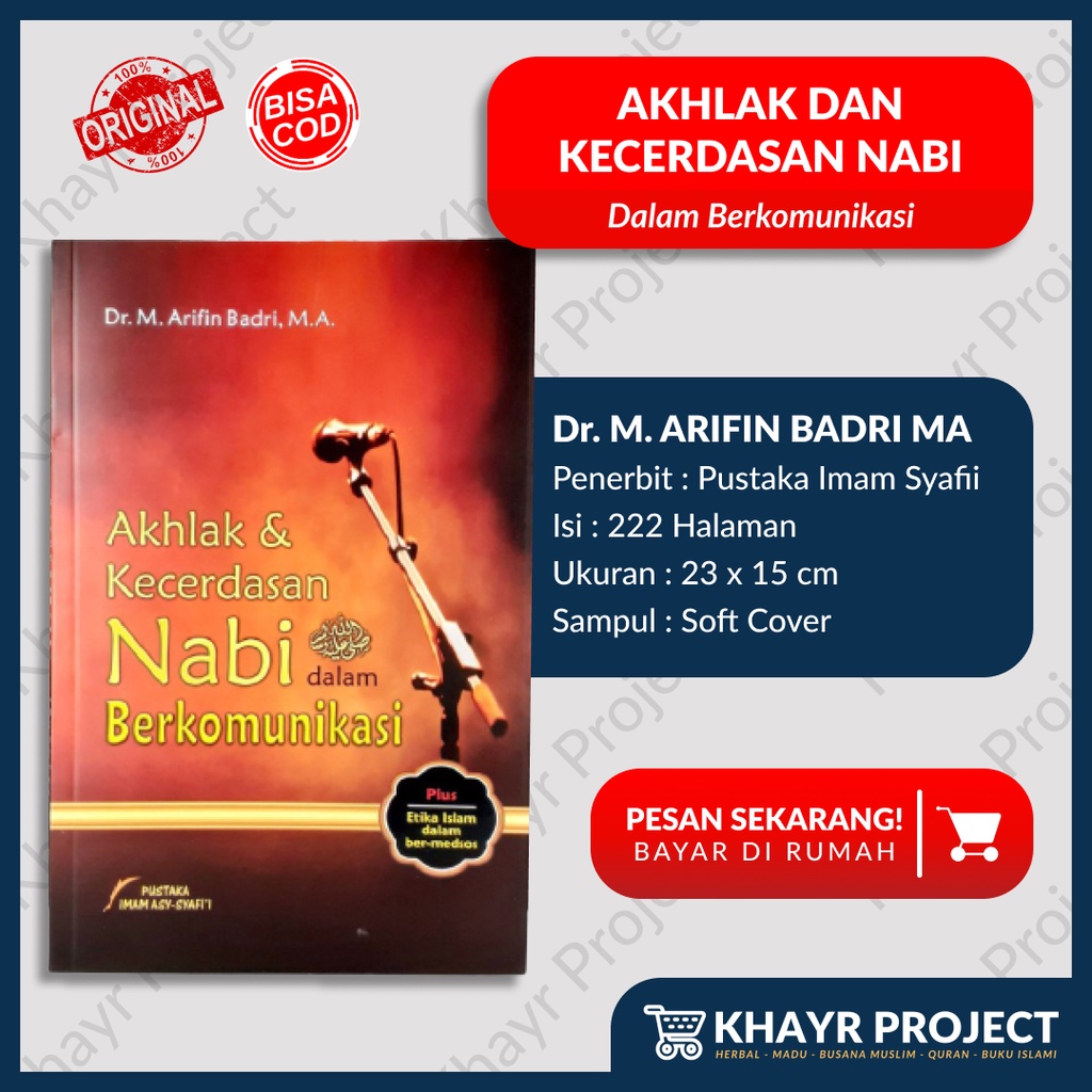 Buku Cerdas Berkomunikasi ala Nabi - Sirah Akhlak Kecerdasan Nabi dalam Berkomunikasi