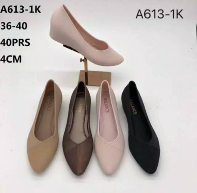 Sepatu Formal/Kerja Wedges 4 cm FUHAHA 701-2