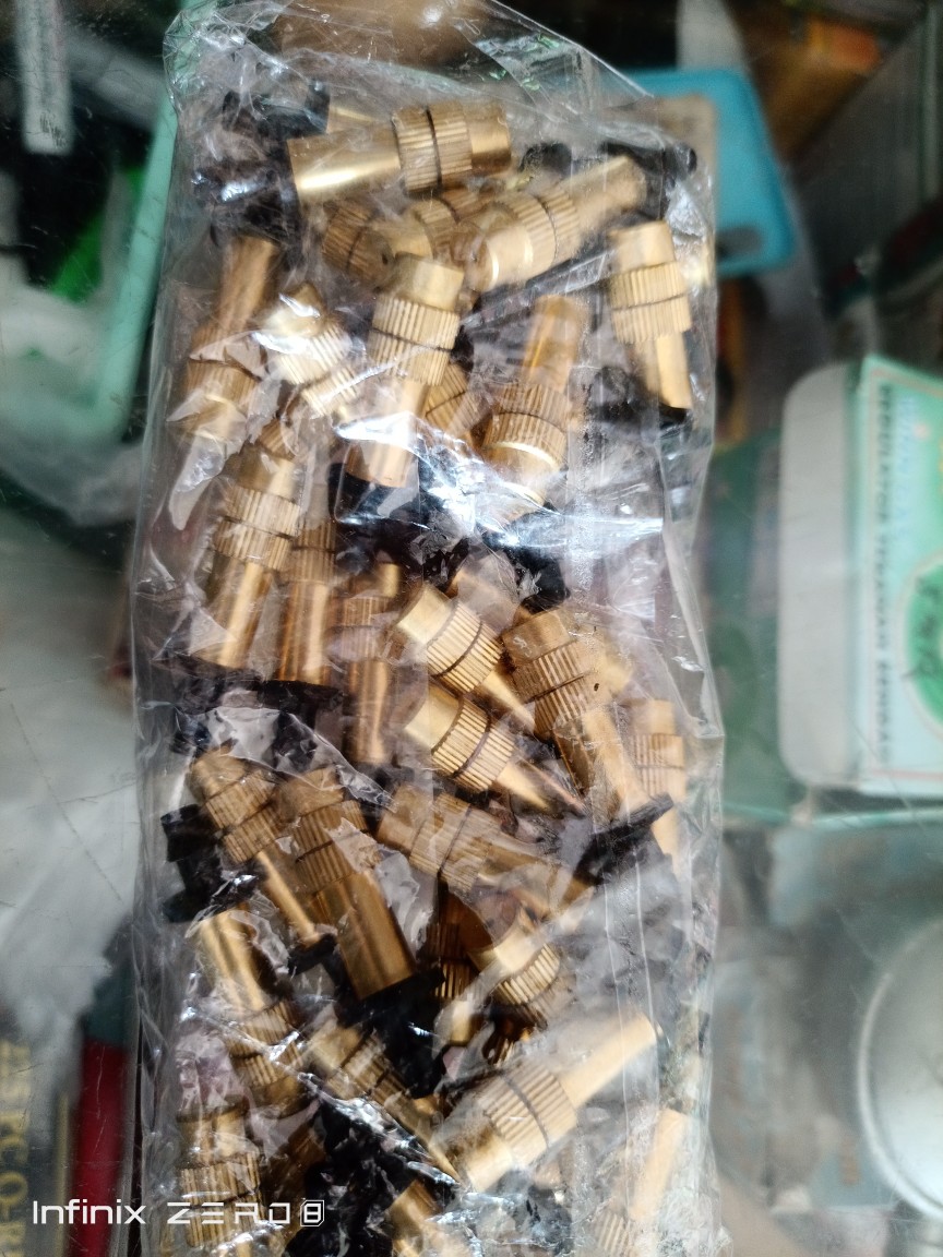 5pcs Nozzle Penyemprot Kuningan 4mm Untuk Taman