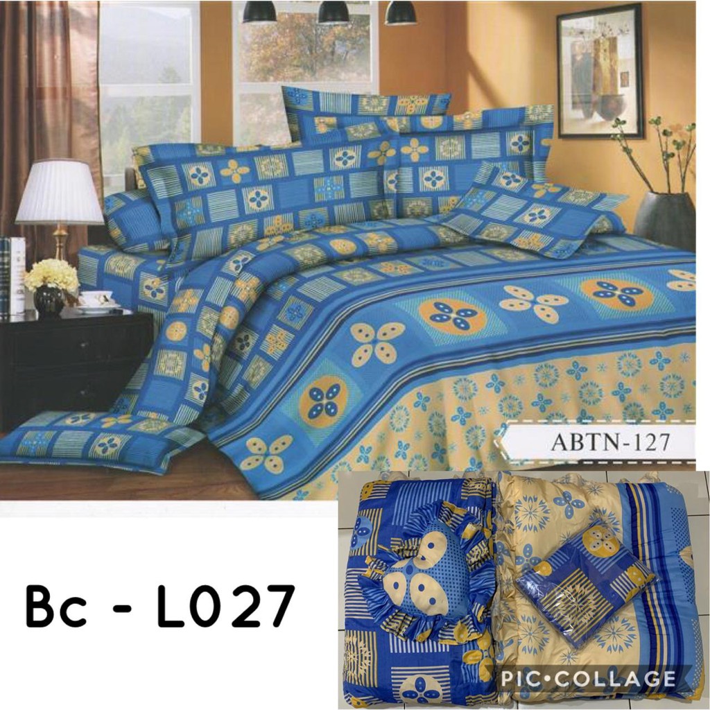 PROMO Natasha Bed Cover set + sprei King Ukuran 180x200