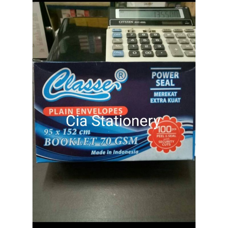 

Amplop Classe 104 / Amplop Classe polos kecil / Amplop Murah