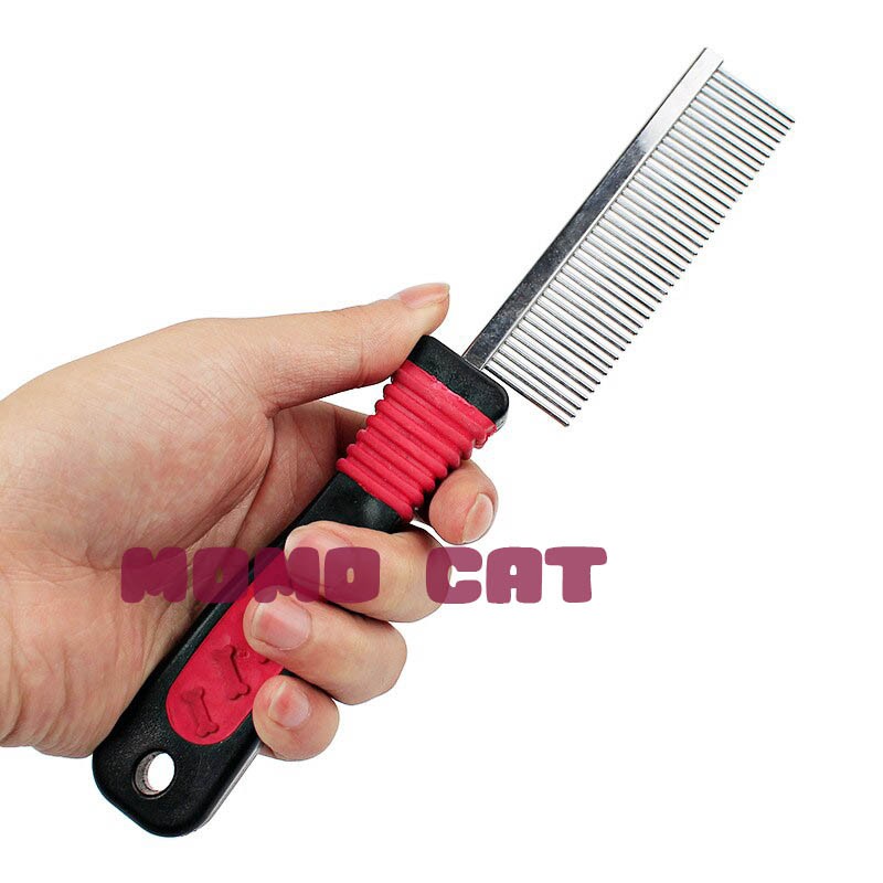 Sisir Grooming Kucing / Anjing Stainless Steel Satu dan Dua Sisi