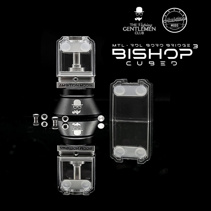 BISHOP CUBED RBA by Ambition Mods &amp; The Vaping Gentlemen Club